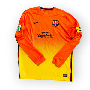 FC Barcelona 2012/13 Away Long Sleeve - Messi 10 (Large)