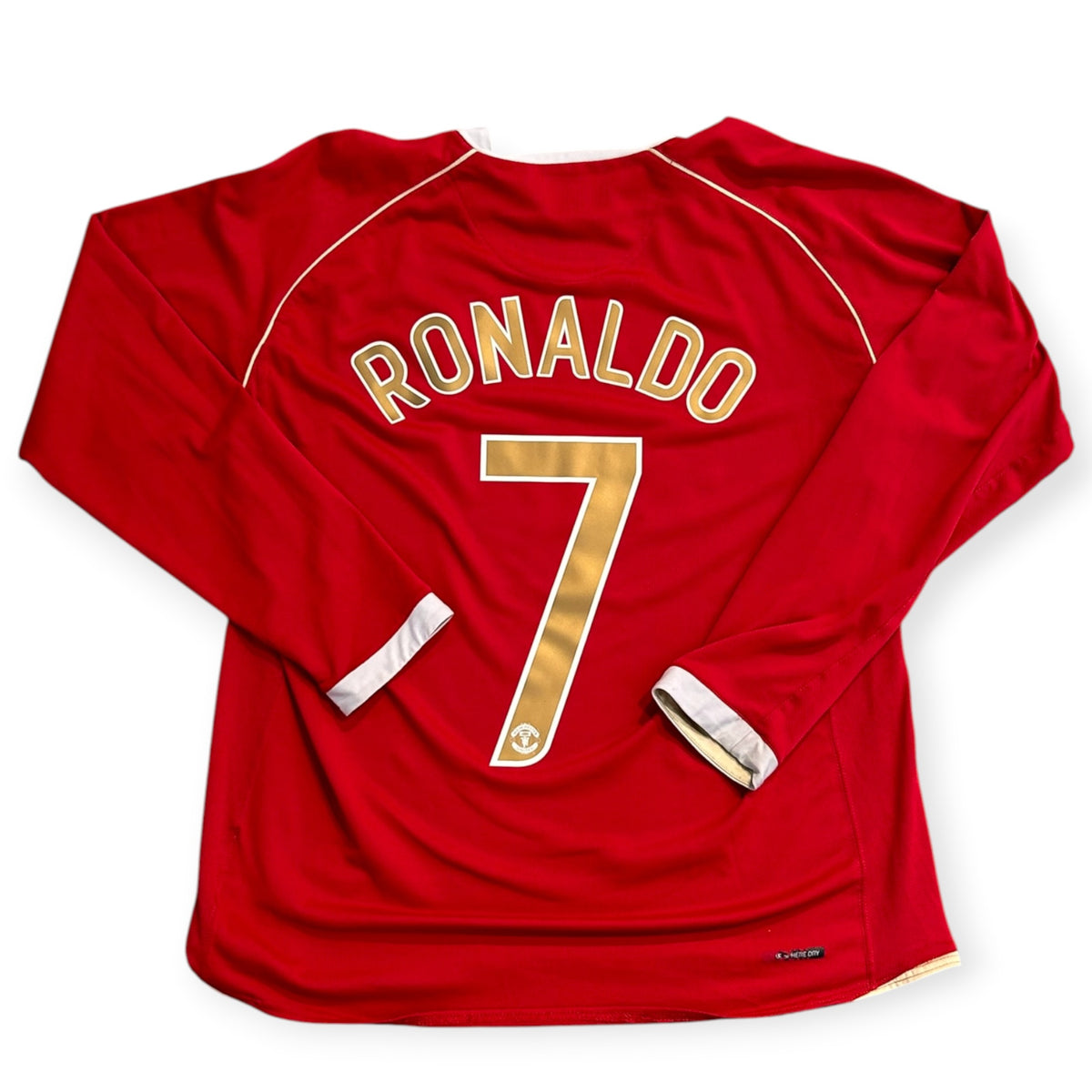 Manchester United FC 2006/07 Home Long Sleeve - Ronaldo 7 (Medium) - KITLAUNCH