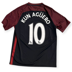 Manchester City 2016/17 Away - Kun Aguero 10 (Large) - KITLAUNCH