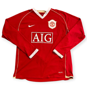 Manchester United FC 2006/07 Home Long Sleeve - Ronaldo 7 (Medium) - KITLAUNCH