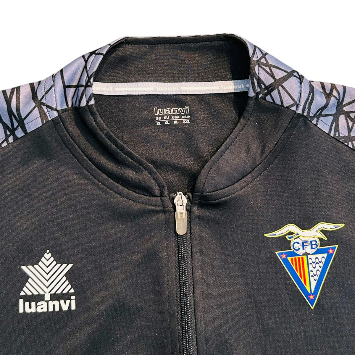 CF Badalona 2022/23 Black Luanvi Track Jacket (XL)