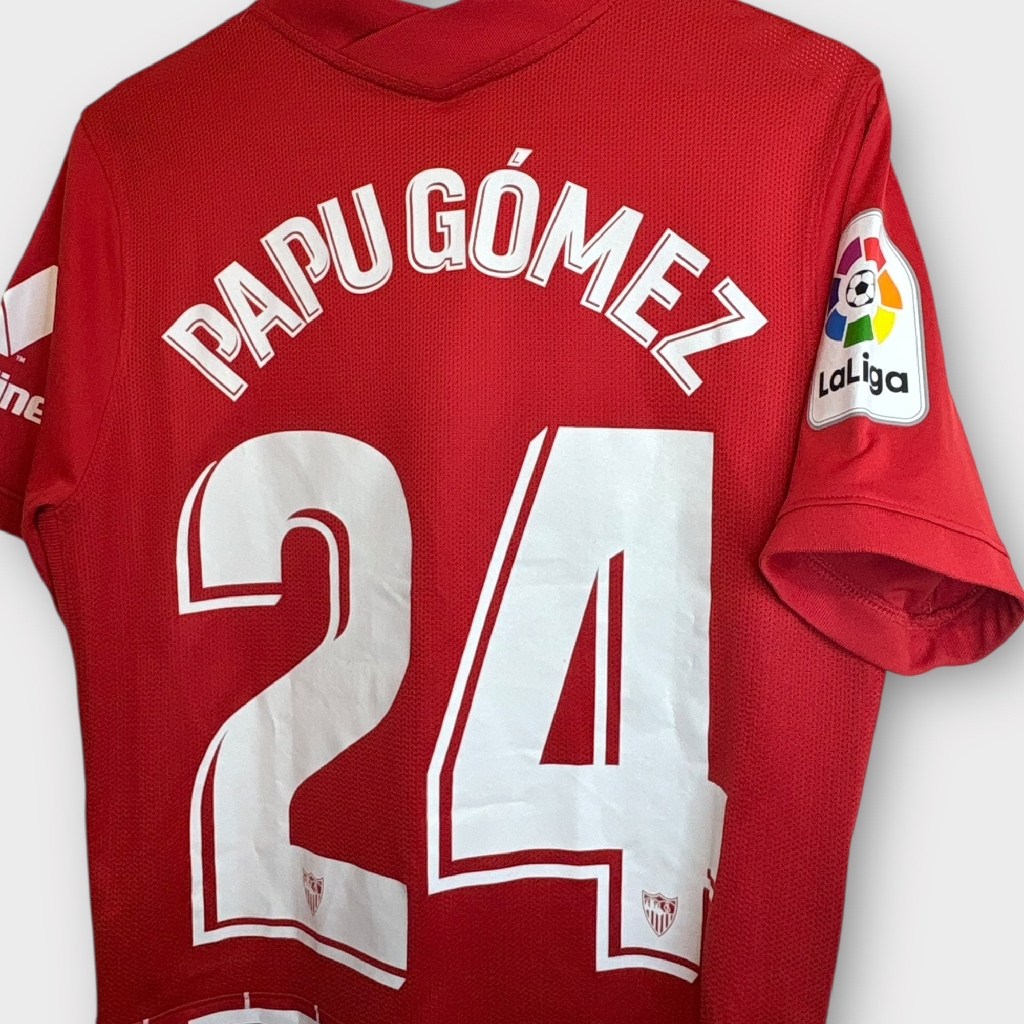 Sevilla 2021/22 Away Papu Gomez Match Issue Shirt (Medium) - KITLAUNCH
