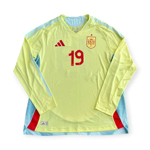 Spain 2024 Away Long Sleeve Player Version - Lamine Yamal 27 (XXL)