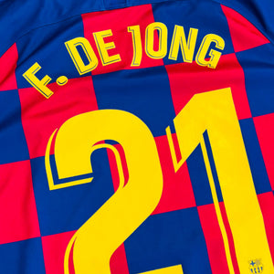 FC Barcelona 2019/20 Home - F. De Jong 21 (Large)