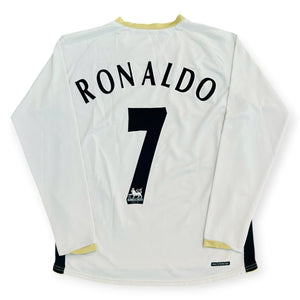Manchester United FC 2006/07 Away Long Sleeve - Ronaldo 7 (Small) - KITLAUNCH