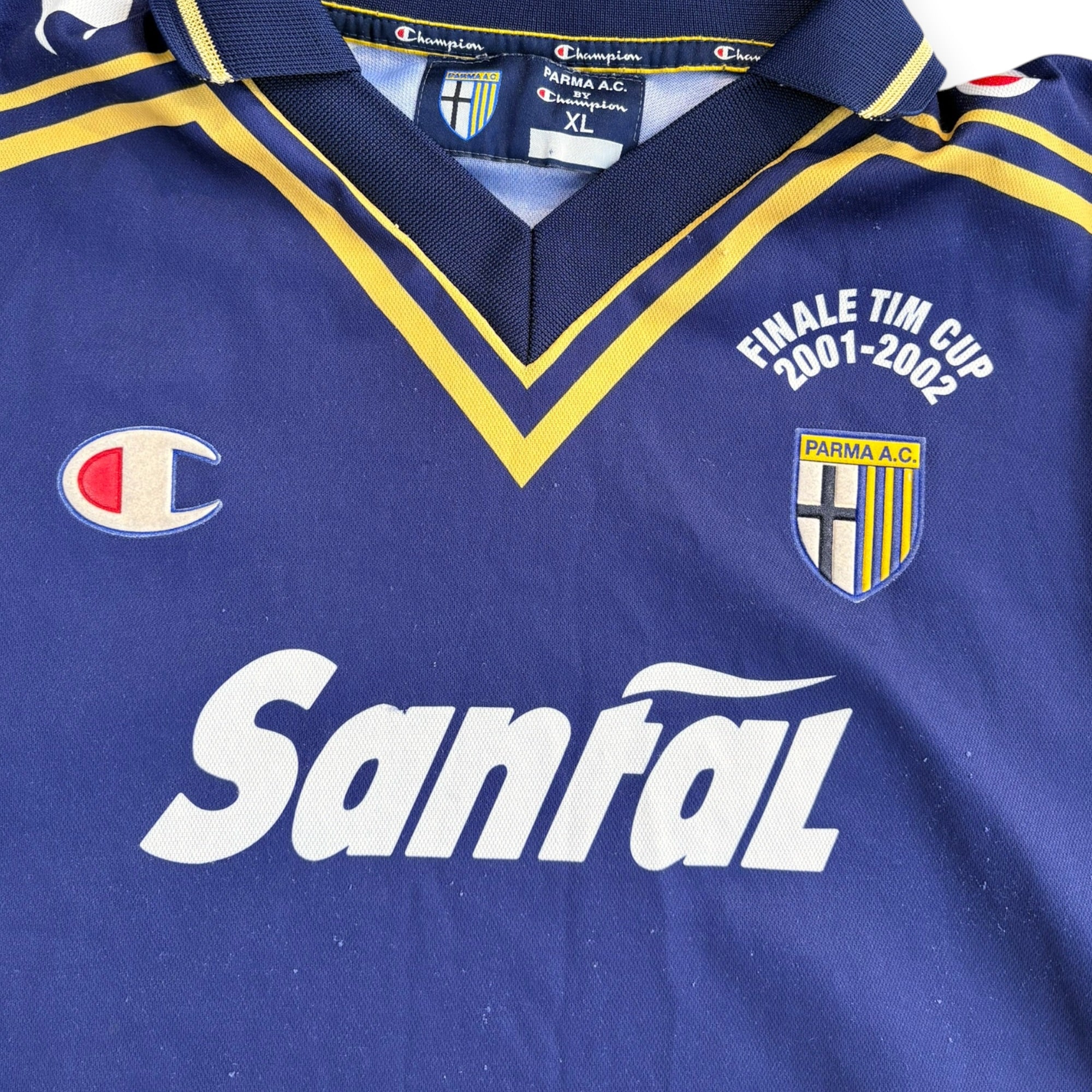 Parma Calcio 2001/02 Away Shirt Screen Signed (XL) - KITLAUNCH