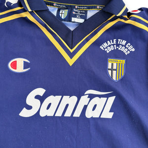 Parma Calcio 2001/02 Away Shirt Screen Signed (XL) - KITLAUNCH