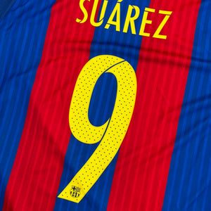FC Barcelona 2016/17 Home - Suarez 9 (Large)