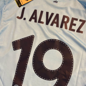 Manchester City 2022/23 Home Long Sleeve *New*- J.Alvarez 19 (Large)