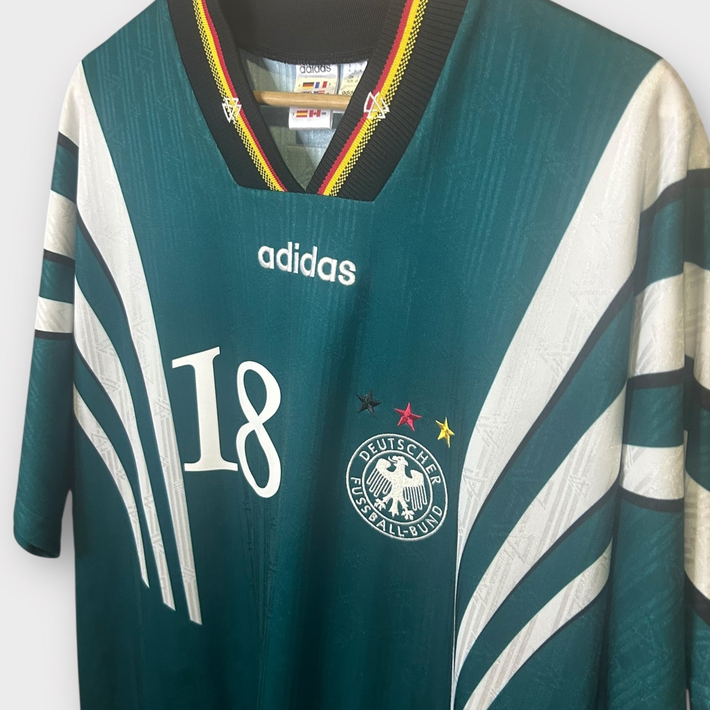 Germany 1996/98 Adidas Reissue Away - Klinsmann 18 (XL)