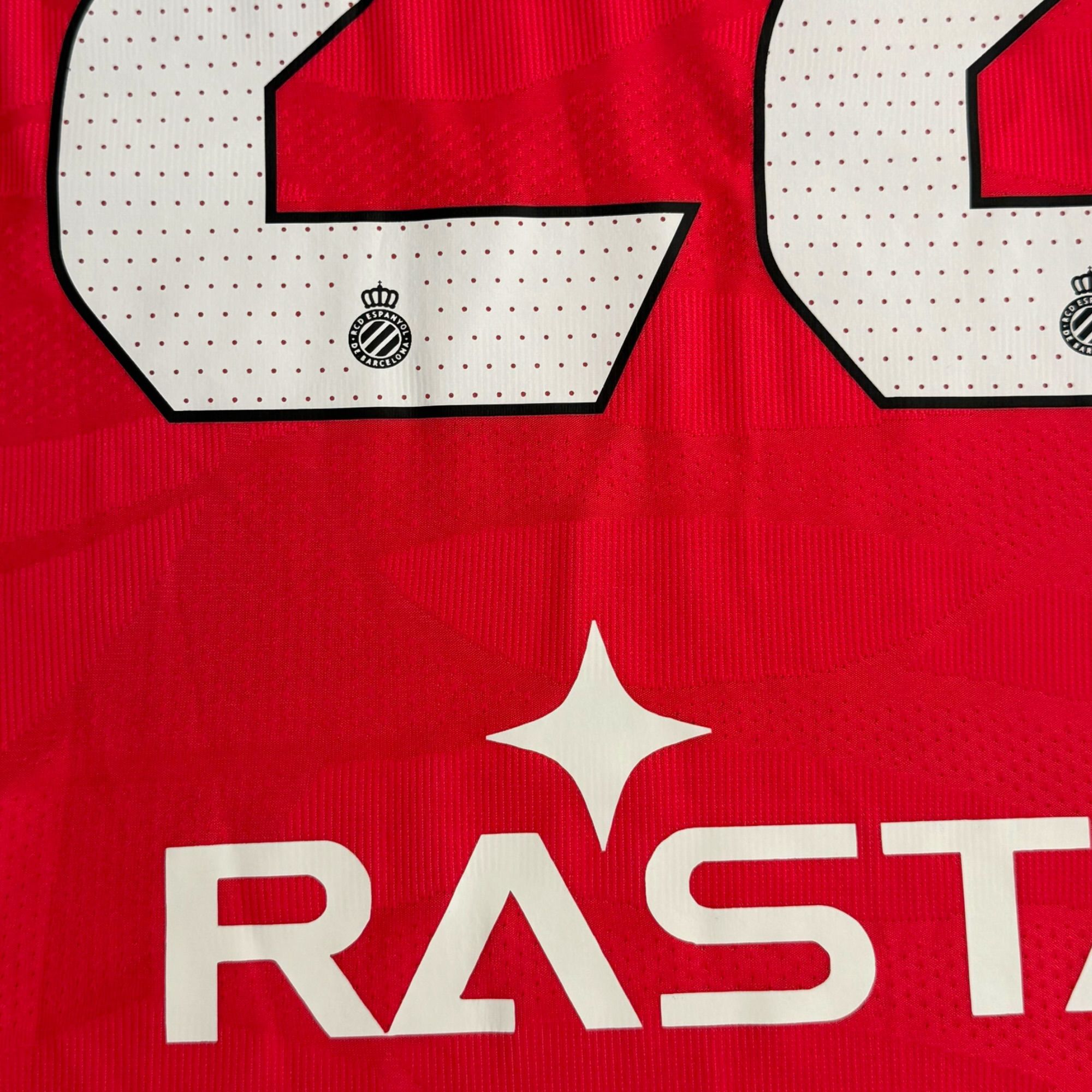 RCD Espanyol 2023/24 Away Match Worn - Braithwaite 22 (Medium)