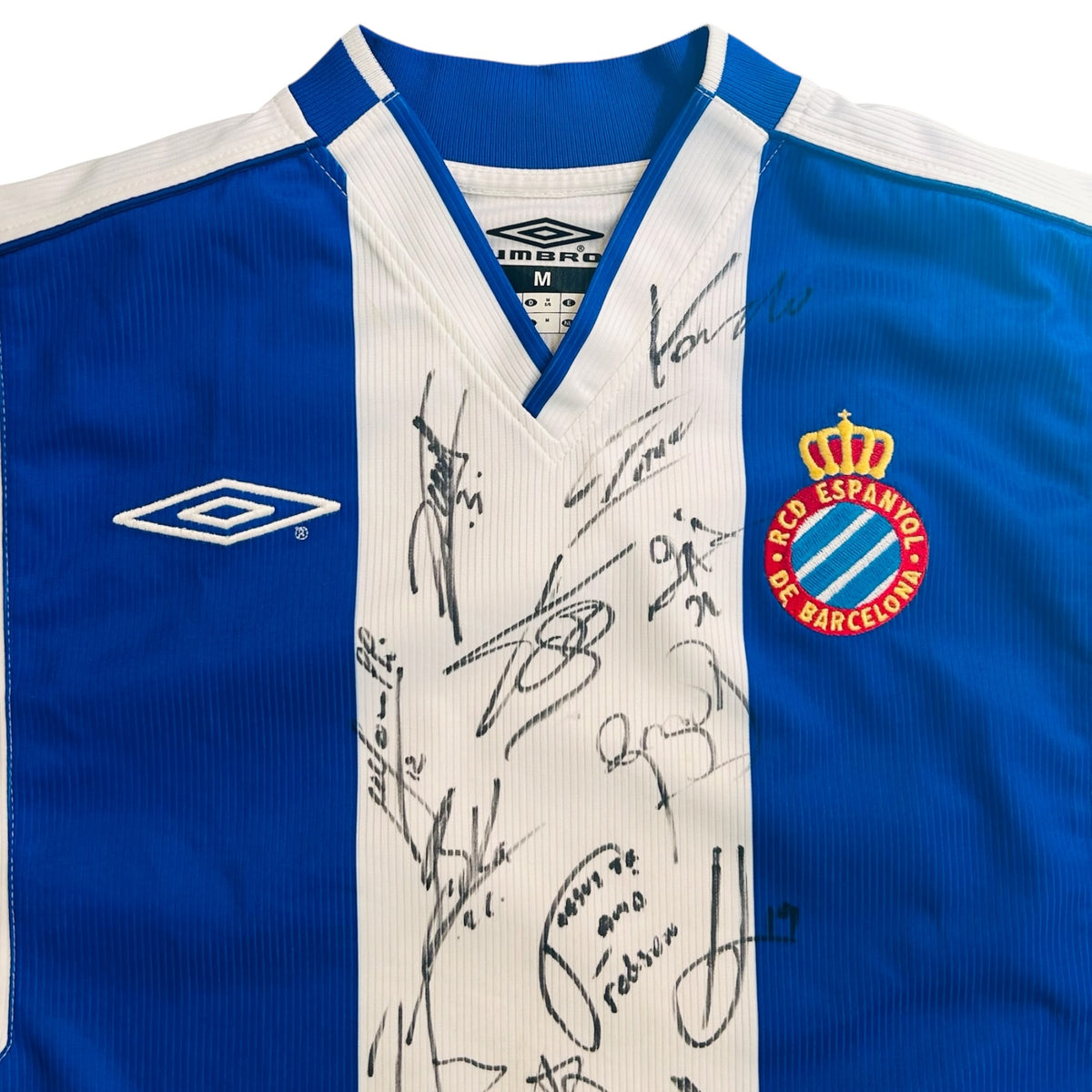 RCD Espanyol 2003/04 Home Squad Signed (Medium)