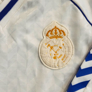 Real Madrid 1986/88 Home L/S (Small) - KITLAUNCH