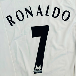 Manchester United FC 2006/07 Away Long Sleeve - Ronaldo 7 (Small) - KITLAUNCH