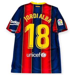 FC Barcelona 2020/21 Home - Jordi Alba 18 (Medium) - KITLAUNCH