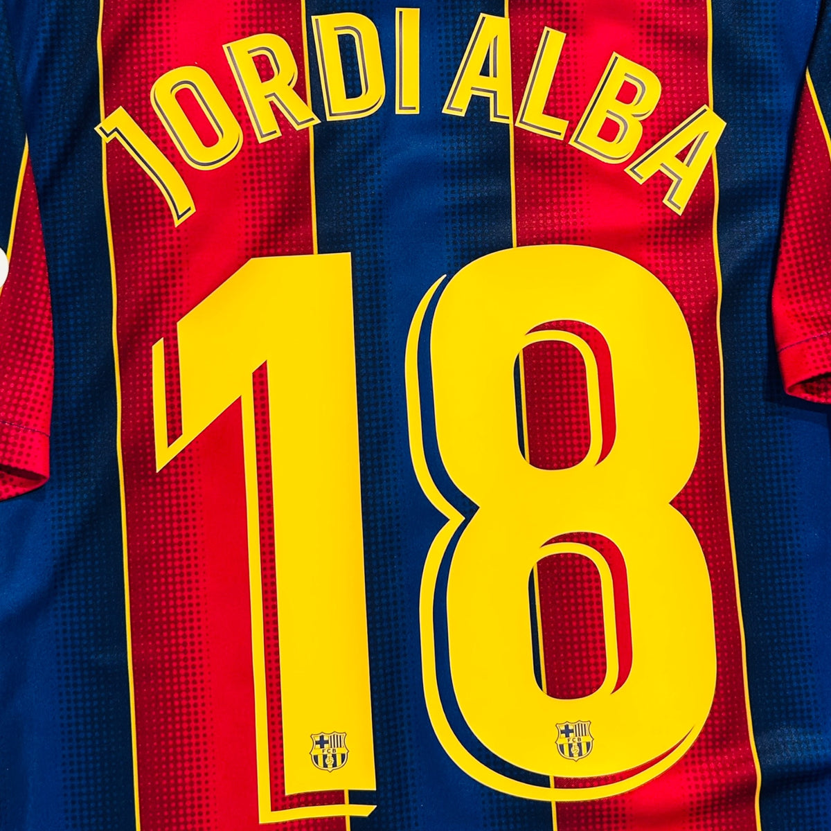 FC Barcelona 2020/21 Home - Jordi Alba 18 (Medium) - KITLAUNCH