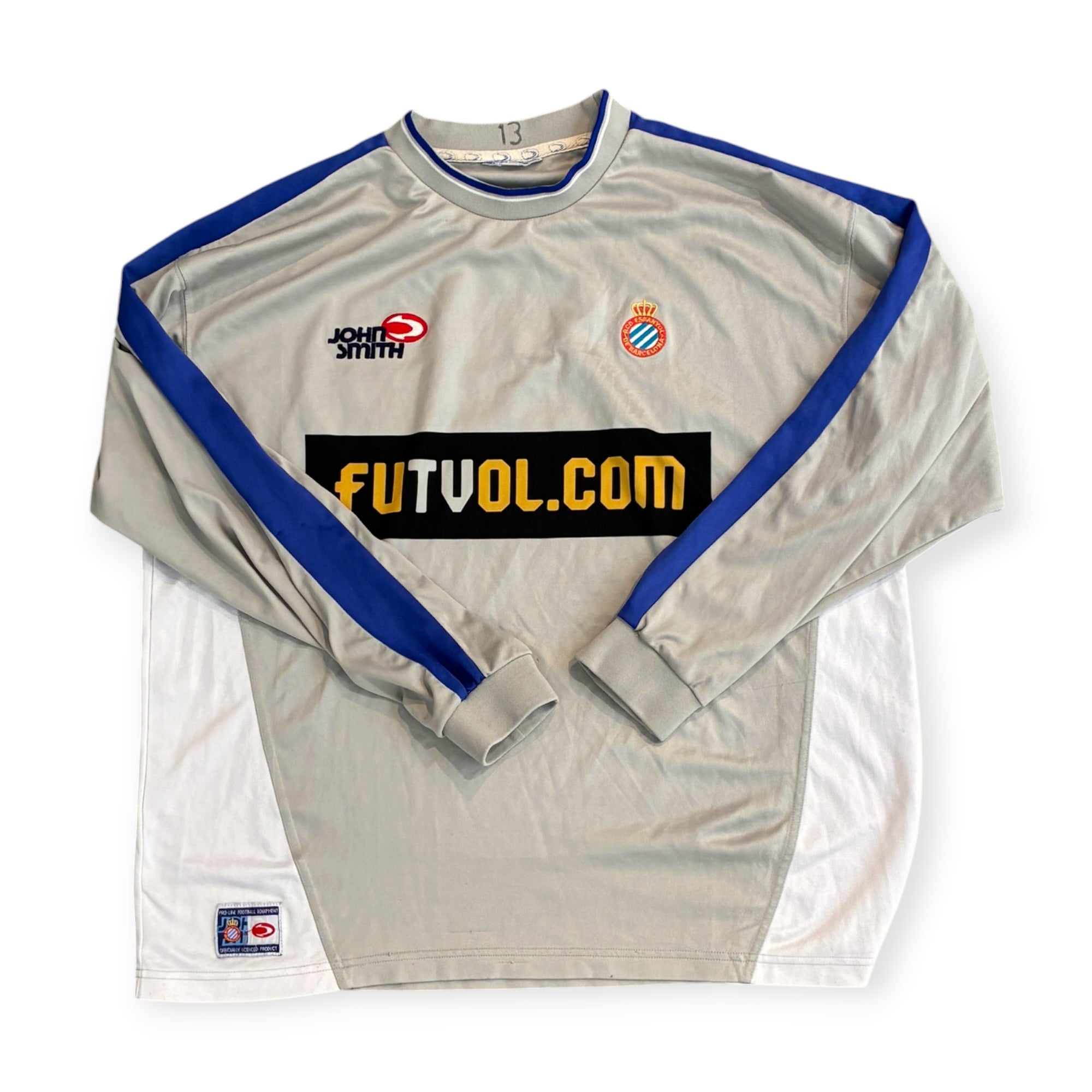 RCD Espanyol 2002/04 John Smith Player Issue Pre Match Long Sleeve (XL)