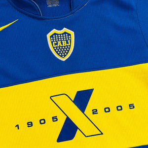 CA Boca Juniors 2005 Home Centenary Shirt (Small) - KITLAUNCH