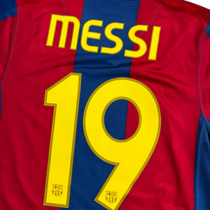 FC Barcelona 2007/08 Home - Messi 19 (Small)