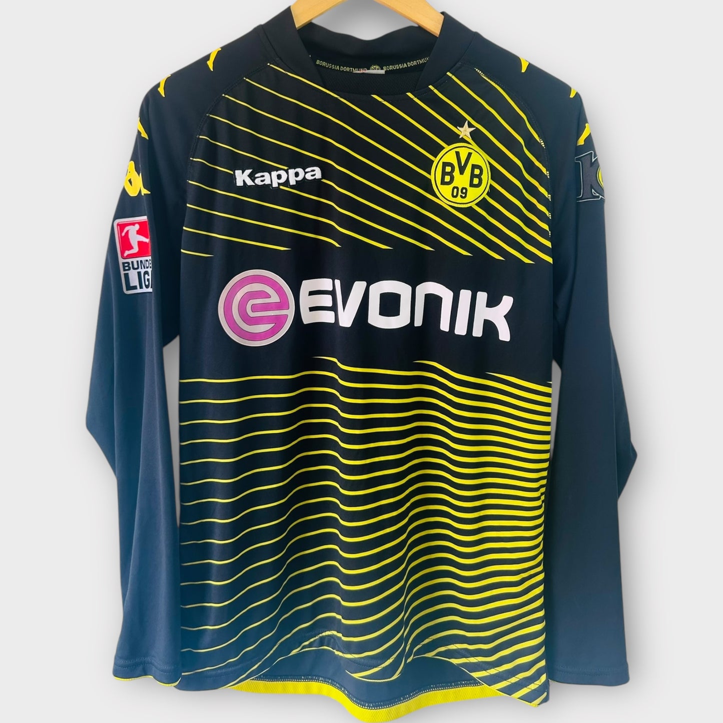 Borrusia Dortmund 2009/10 Away Long Sleeve - Valdez 9 (Medium)