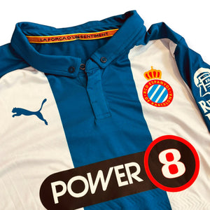 RCD Espanyol 2014/15 Home Match Worn Supercopa Catalunya vs Barça Alex Fernandez 7 (XL)