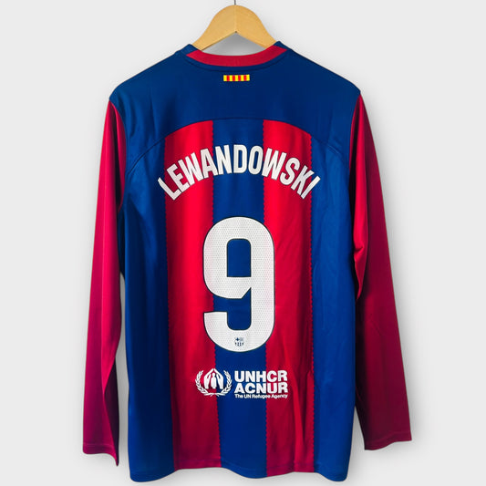 FC Barcelona 2023/24 Home L/S - Lewandowski 9 (Large)