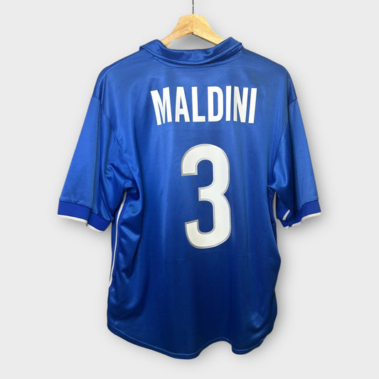 Italy 1998 Home Shirt - Maldini 3