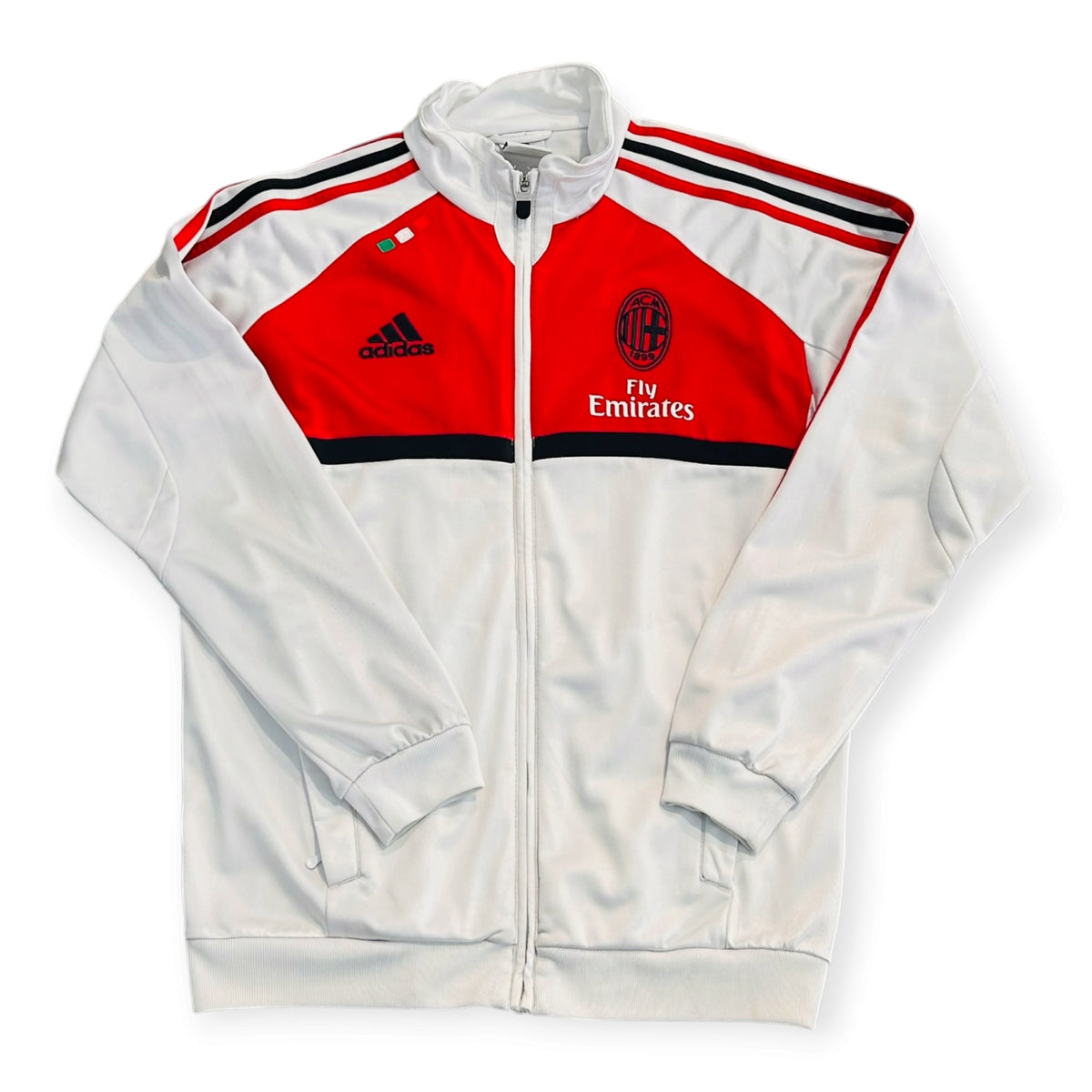 AC Milan 2011/12 Adidas Track Jacket (Small) - KITLAUNCH