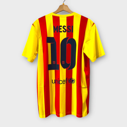 FC Barcelona 2013/14 Away Senyera -  Messi 10 (Multiple Sizes)