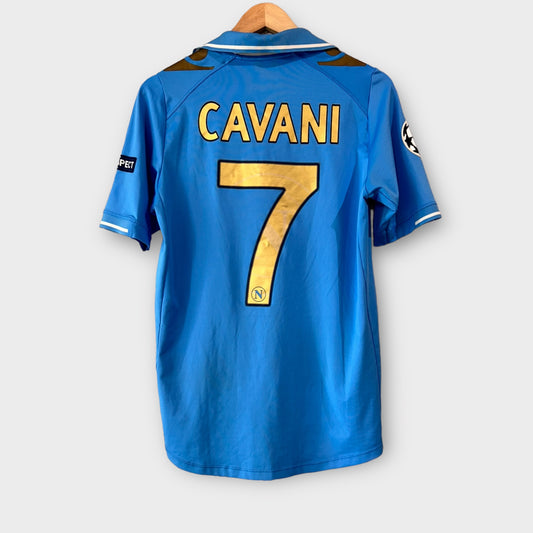 SSC Napoli 2012/13 European Home Shirt - Cavani 7 (Medium)