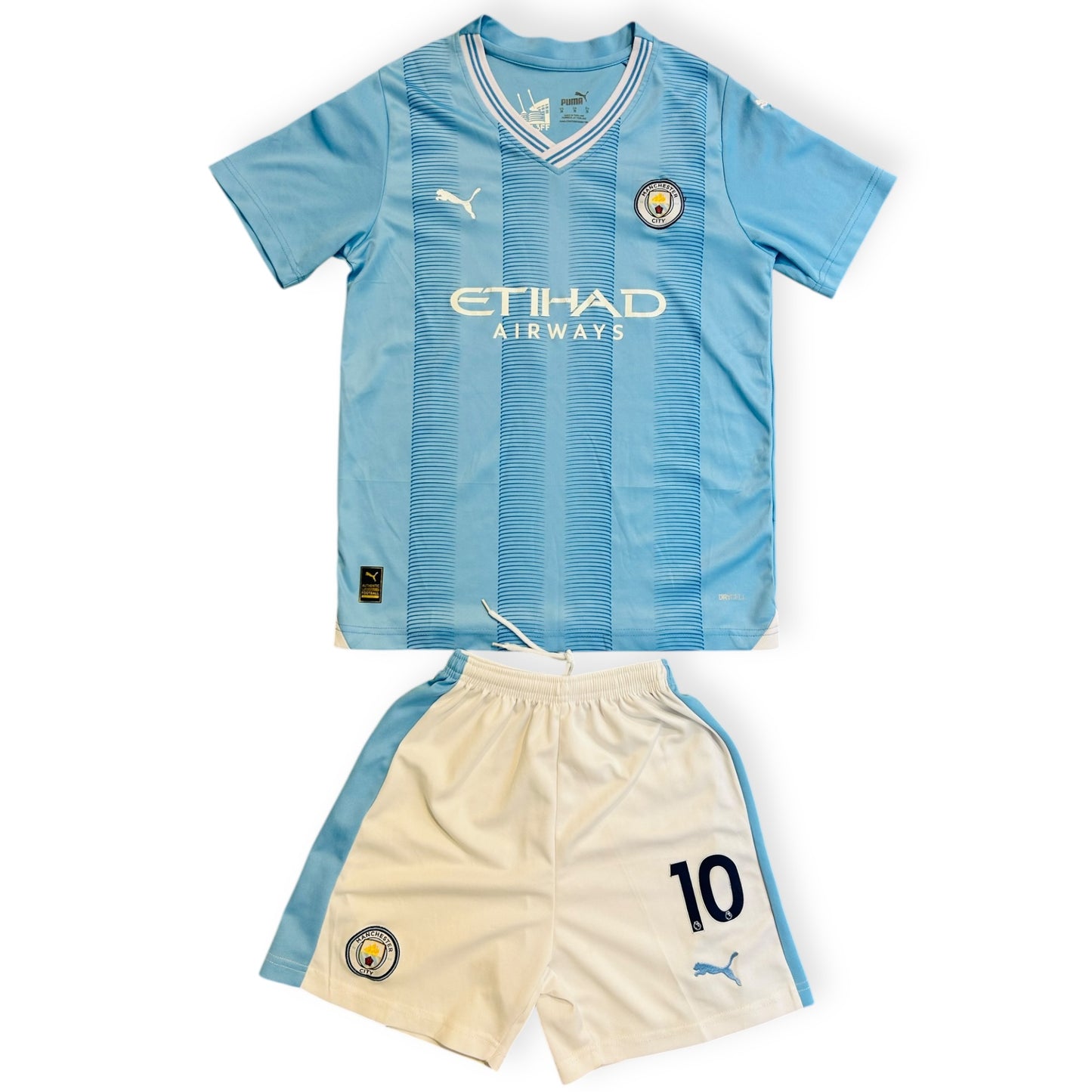 Manchester City 2023/24 Home + Shorts - Grealish 10 (Kids Large)