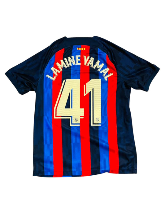 FC Barcelona 2022/23 Home - Lamine Yamal 41 (Large)