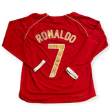 Manchester United FC 2006/07 Home Long Sleeve - Ronaldo 7 (Medium) - KITLAUNCH