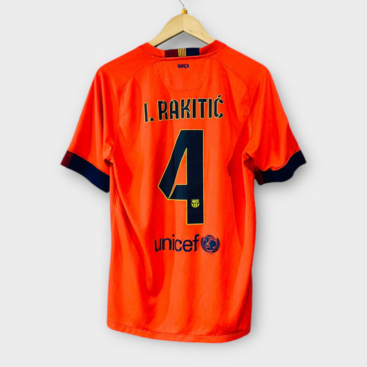 FC Barcelona 2014-15 Away Shirt - Rakitic 4 (Medium)