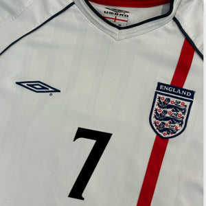 England 2002 Home - Beckham 7 (Large)