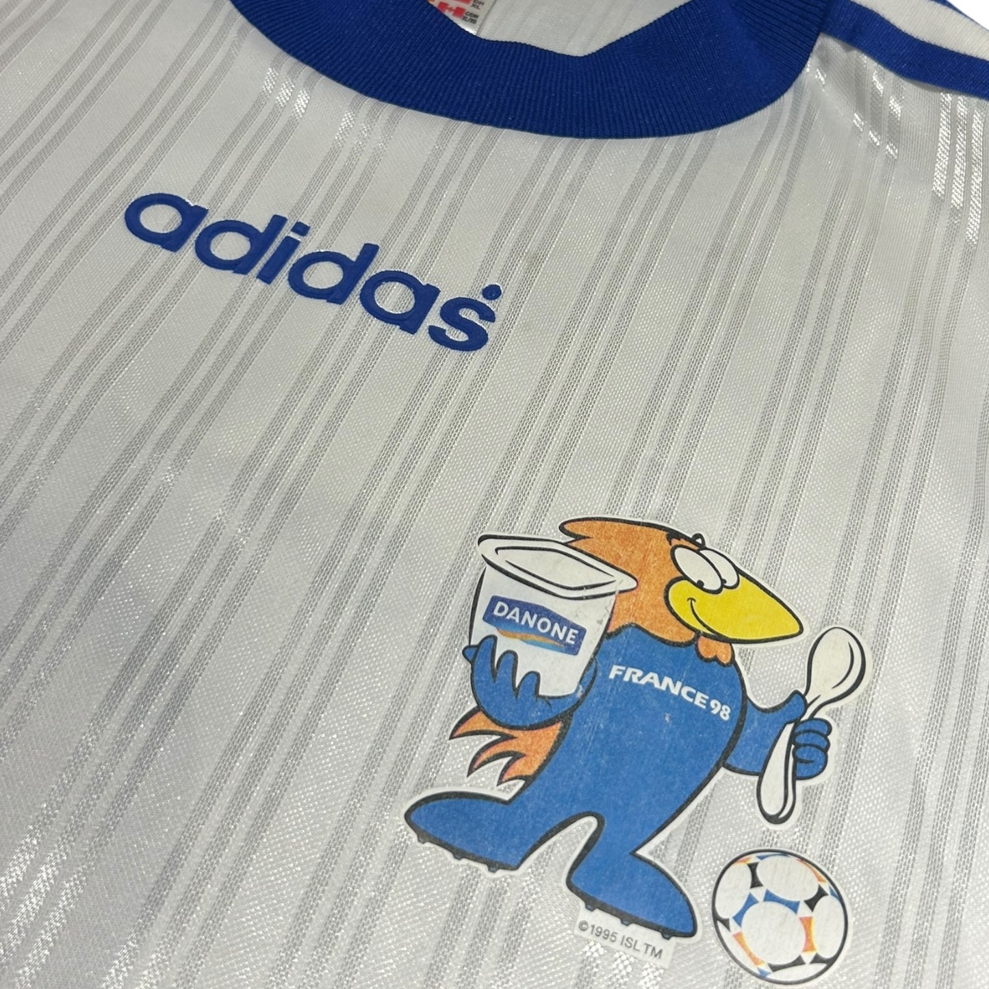 France 1998 Coupe du Monde Adidas Youth Match Worn Shirt (XL)