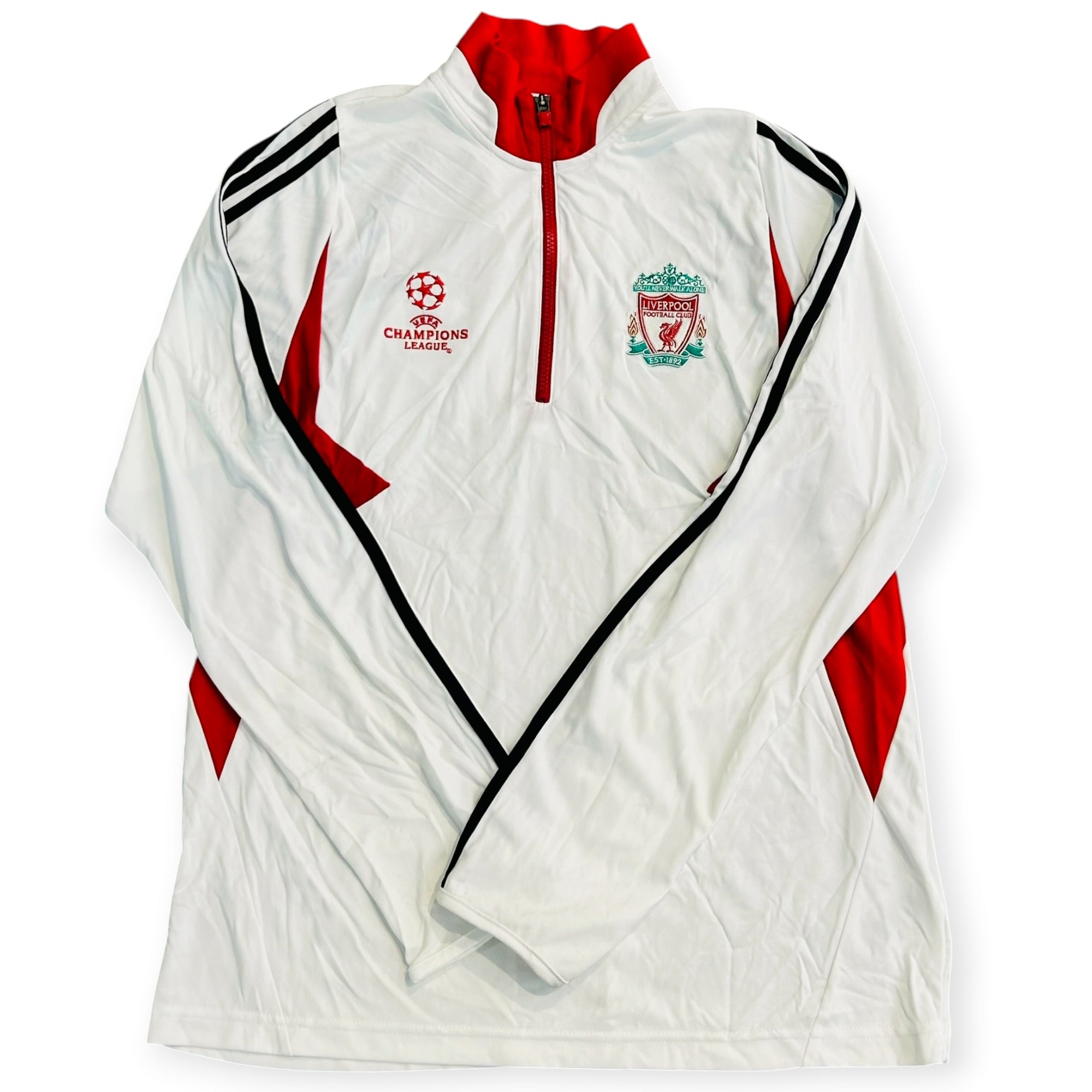 Liverpool 2007/08 Adidas UCL Top White (Large)