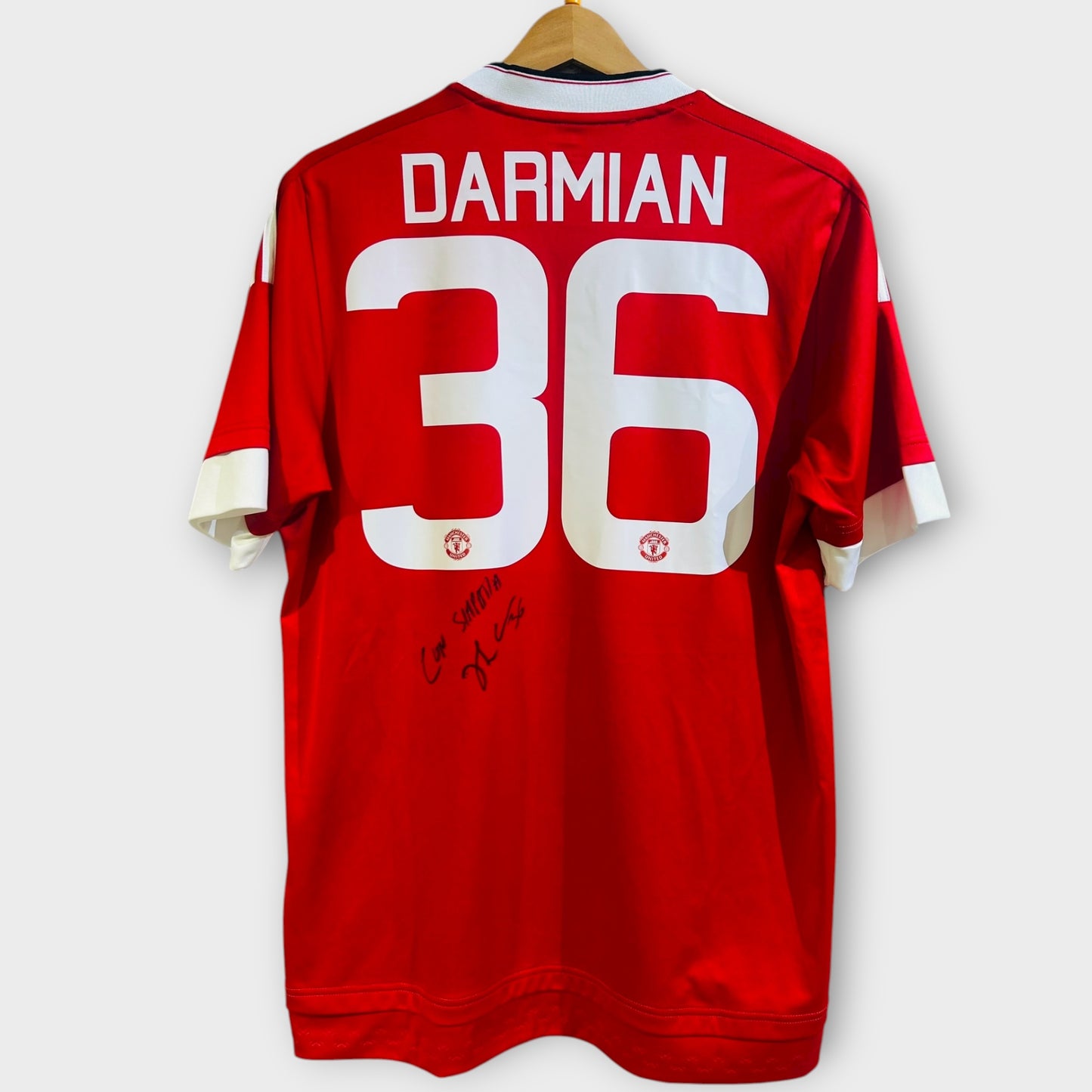 Manchester United 2015/16 Home *Signed by Matteo Darmian* - Darmian 36 (Medium)