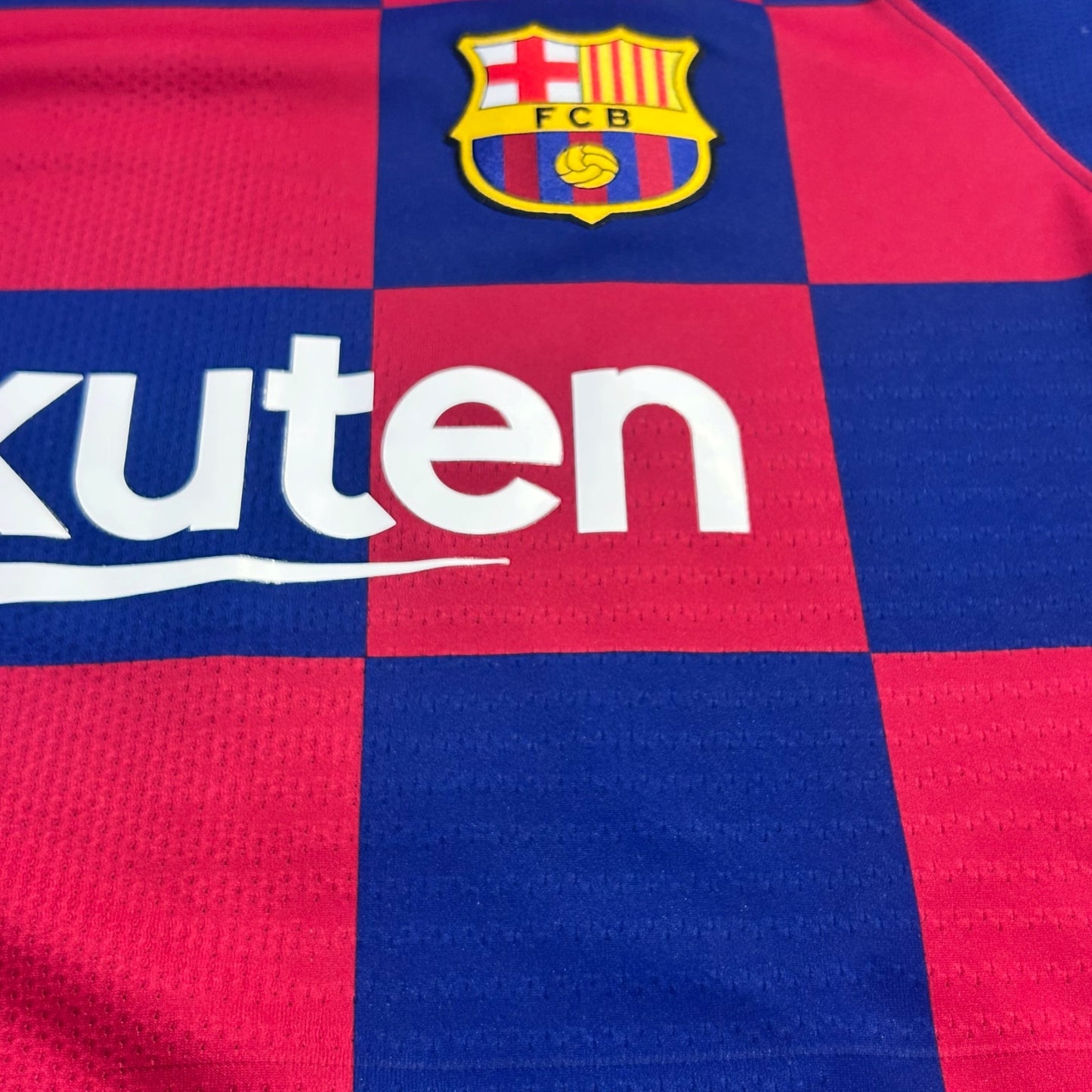 FC Barcelona 2019/20 Home Player Version - Messi 10 *Brand New* (Large) - KITLAUNCH