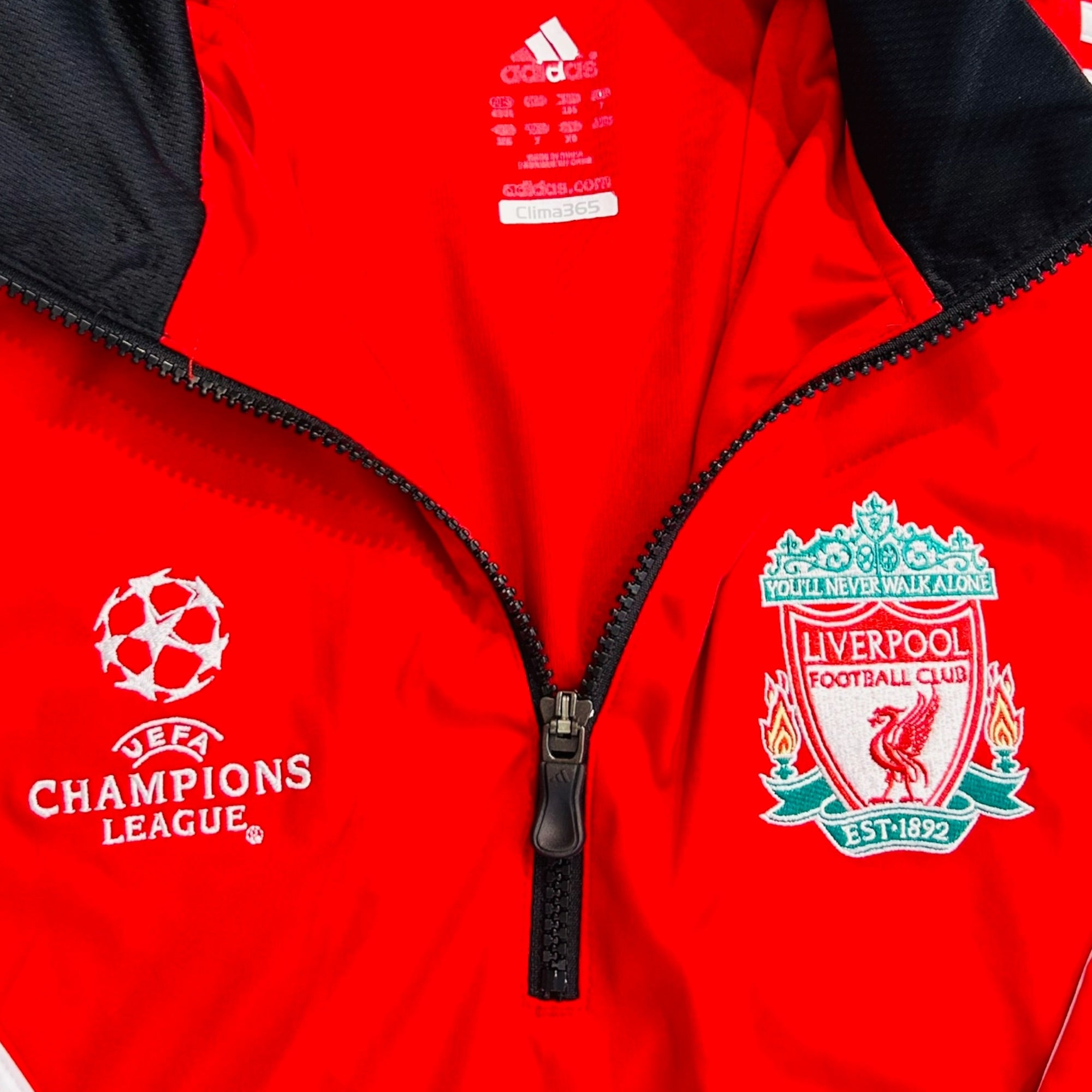 Liverpool 2007/08 Adidas UCL Top Red (Large)