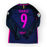 FC Barcelona 2016/17 Away Long Sleeve - Suarez 9 (Medium)