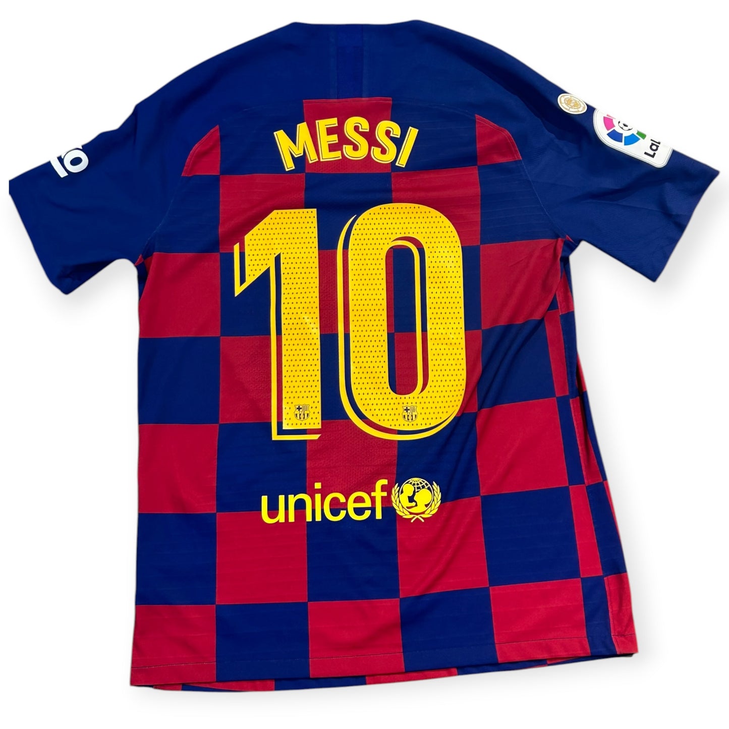 FC Barcelona 2019/20 Home Player Version - Messi 10 *Brand New* (Large) - KITLAUNCH