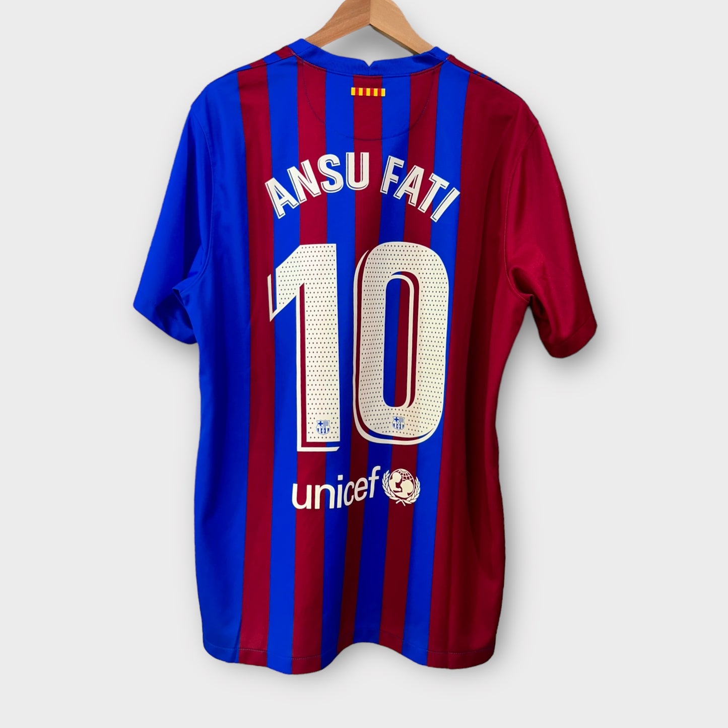 FC Barcelona 2021/22 Home Shirt - Ansu Fati 10 (XL)