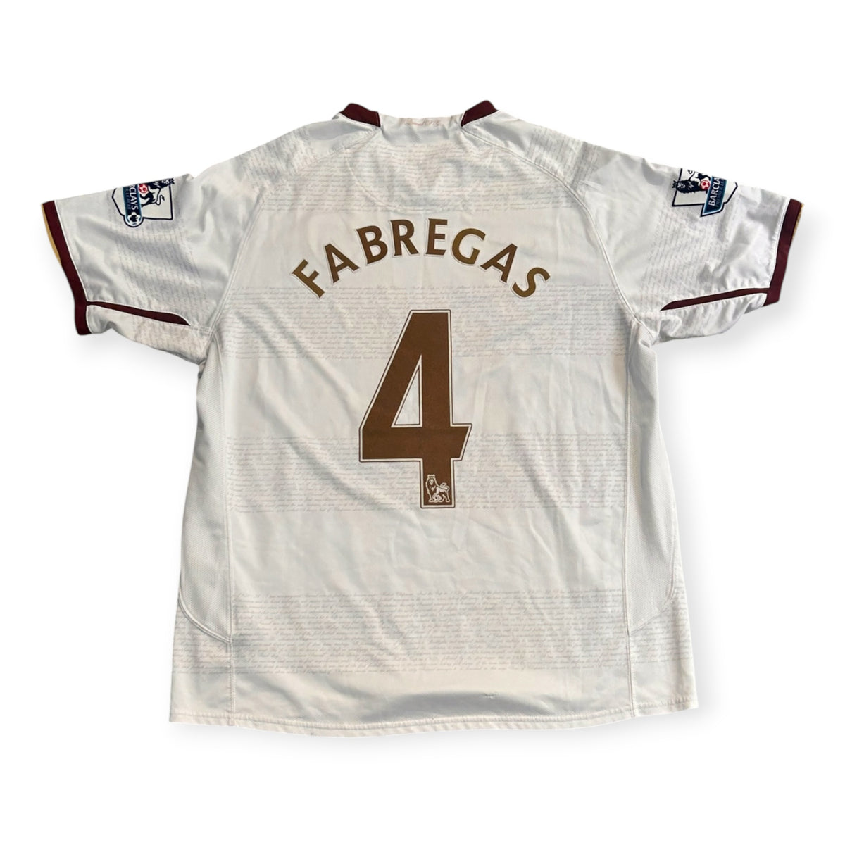 Arsenal FC 2007/08 Away - Fabregas 4 (XL) - KITLAUNCH