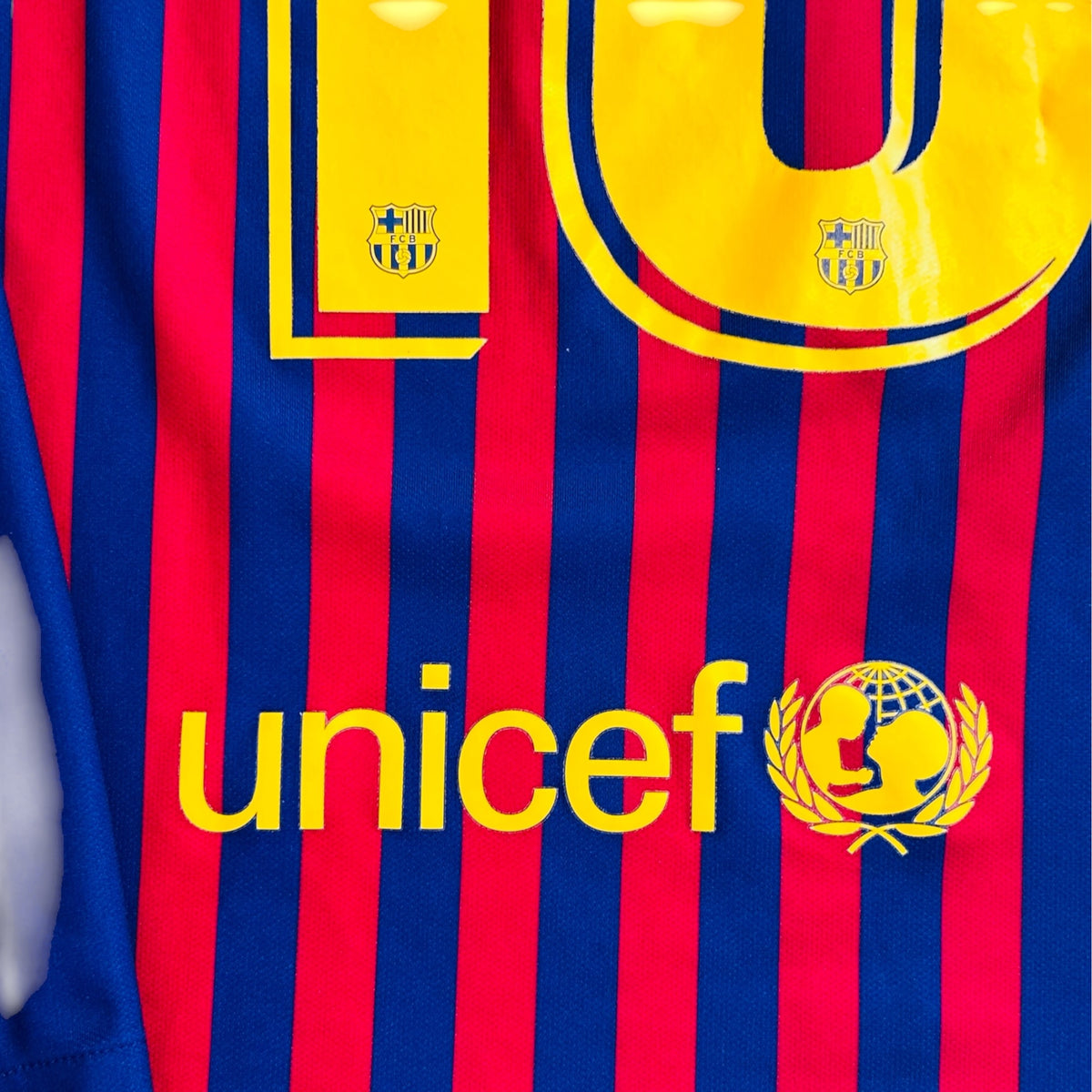 FC Barcelona 2018/19 Home Long Sleeve - Messi 10 (Medium)