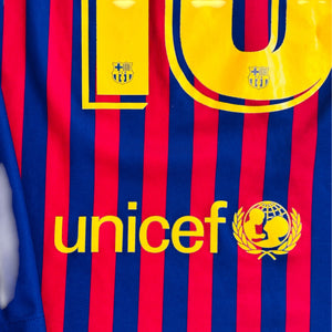 FC Barcelona 2018/19 Home Long Sleeve - Messi 10 (Medium)