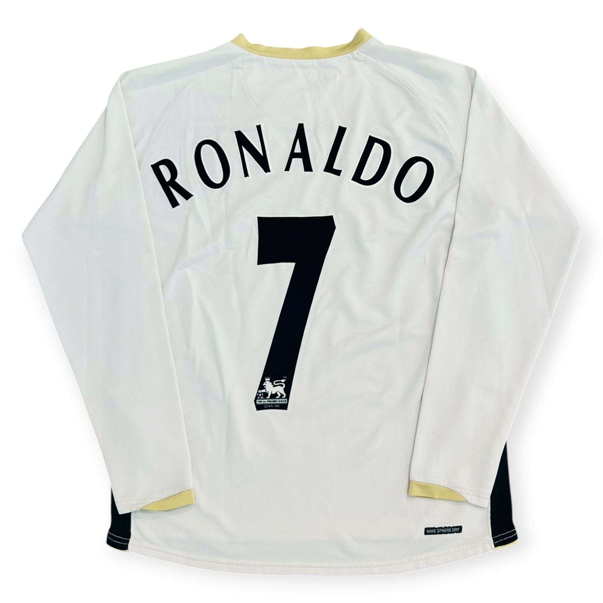 Manchester United FC 2006/07 Away Long Sleeve - Ronaldo 7 (Small) - KITLAUNCH