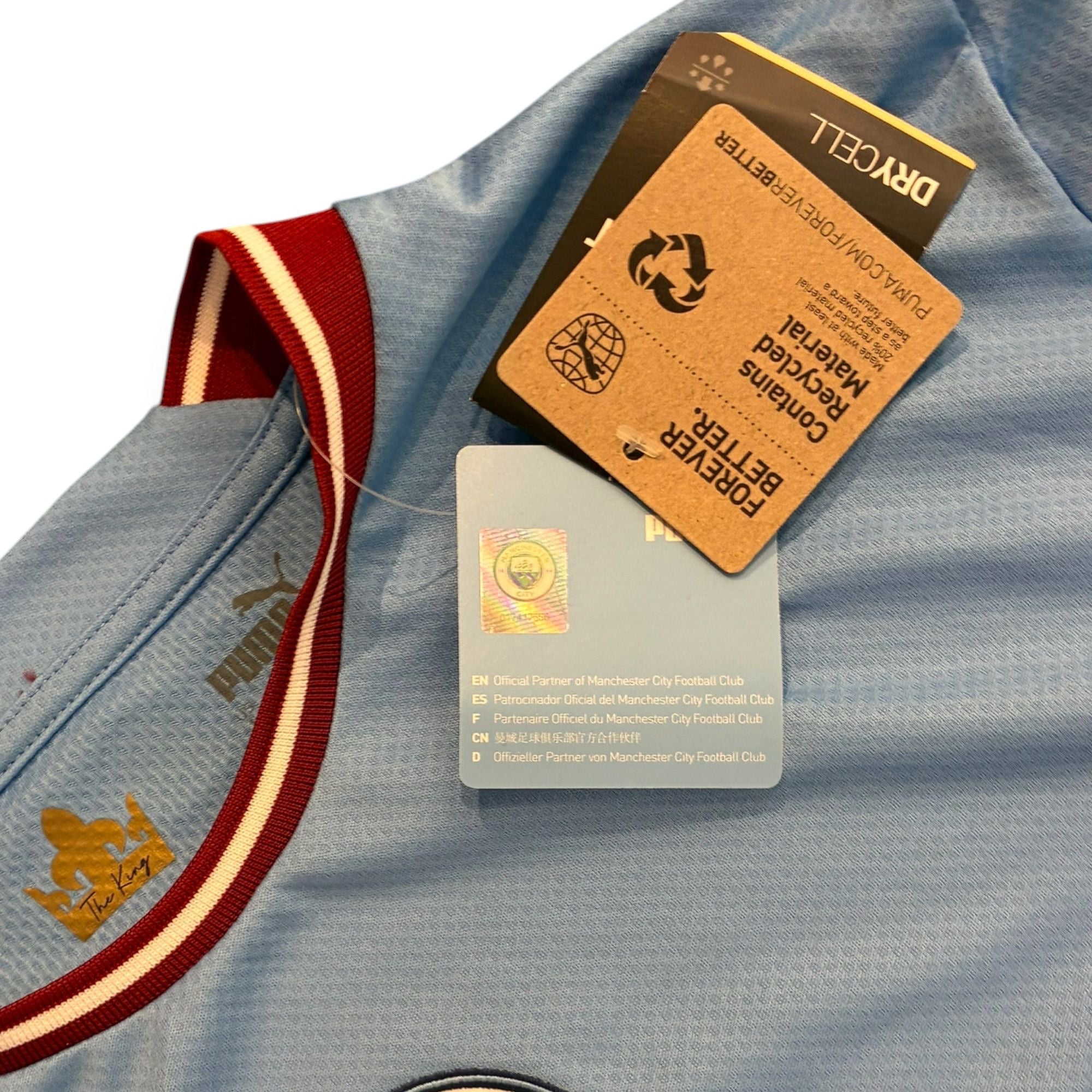 Manchester City 2022/23 Home Long Sleeve *New*- J.Alvarez 19 (Large)