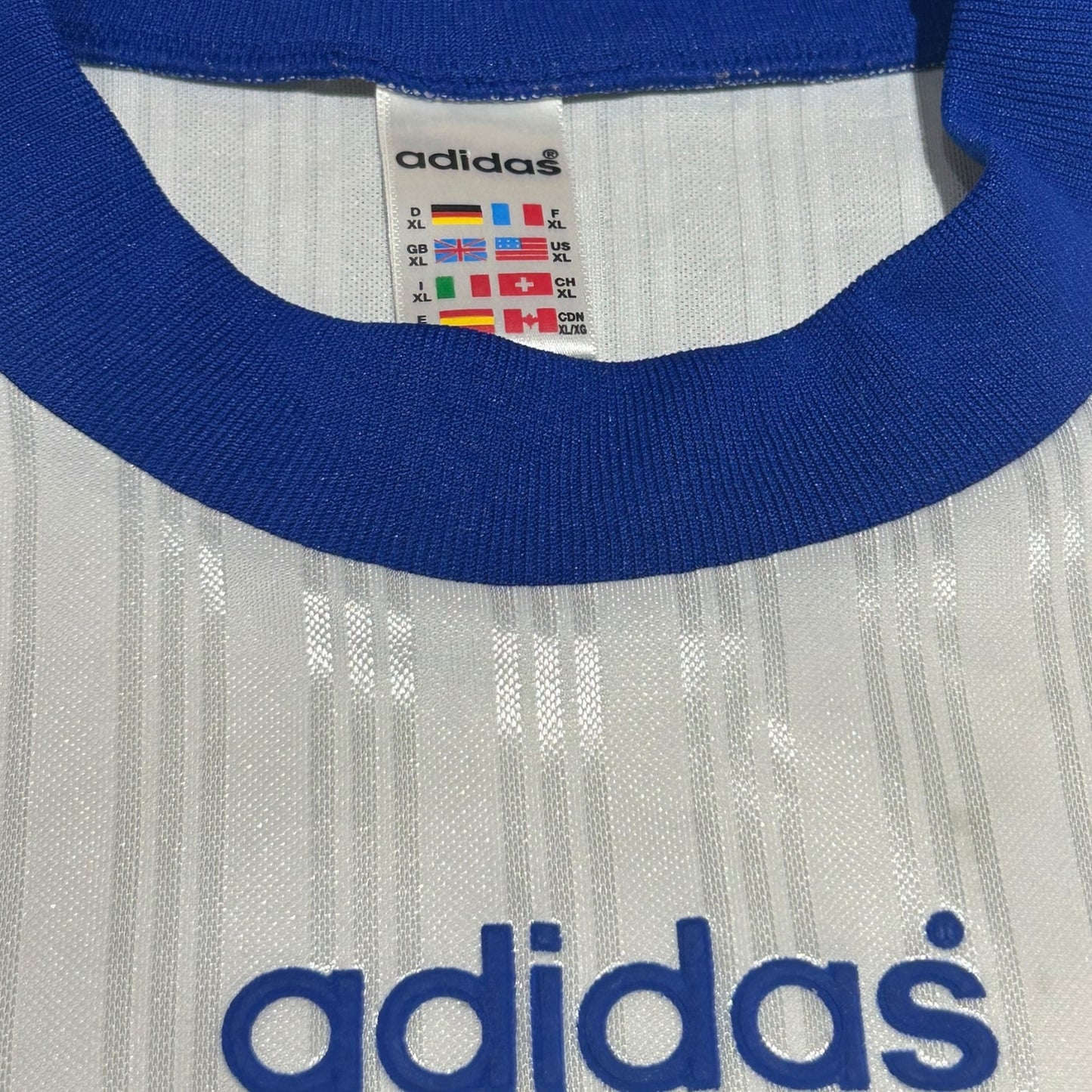 France 1998 Coupe du Monde Adidas Youth Match Worn Shirt (XL)