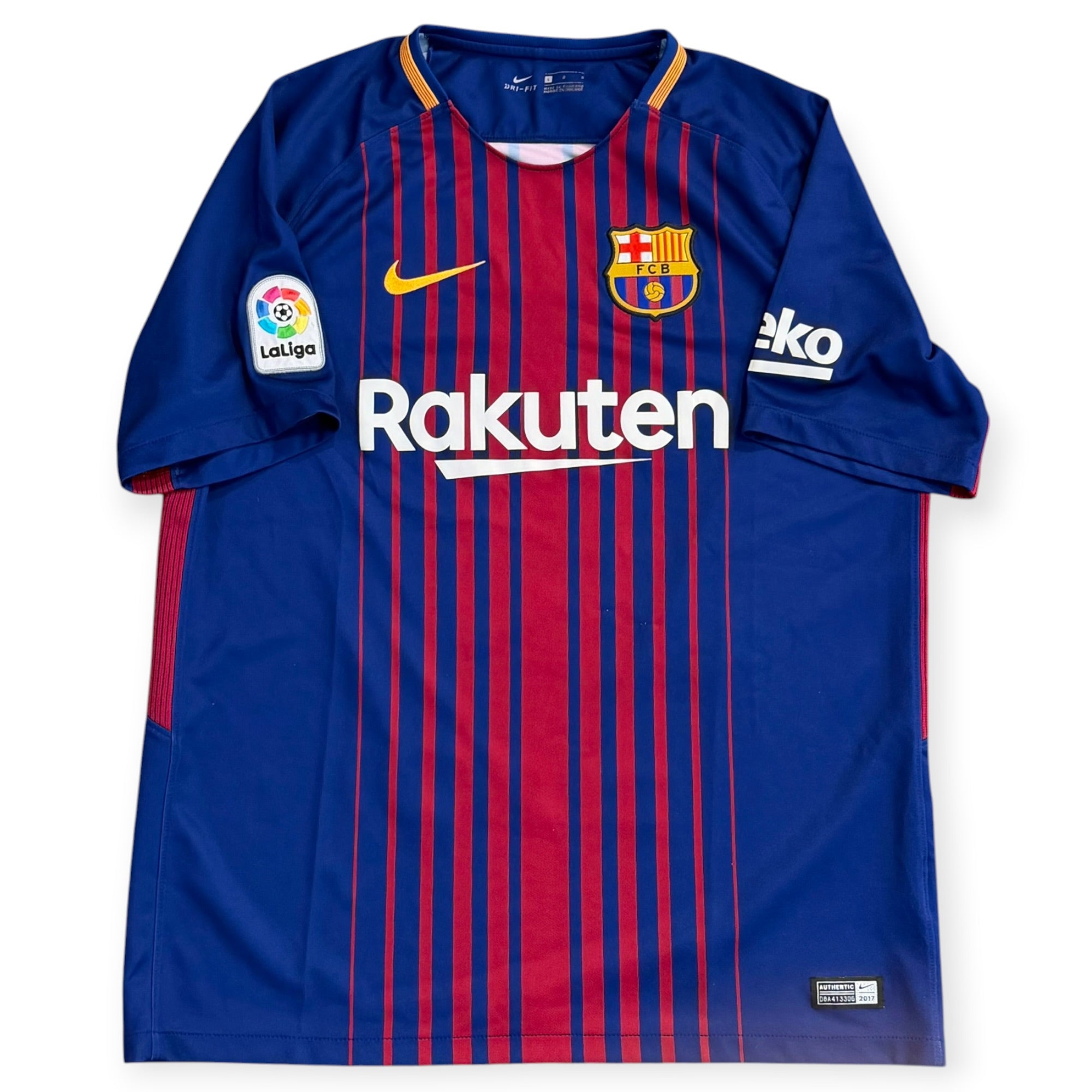 FC Barcelona 2017/18 Home - Piqué 3 (Large)